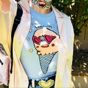 Victoria’s Secret blush pink satin button down